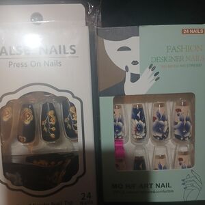 Floral Press On Nails Set 24ct. Each